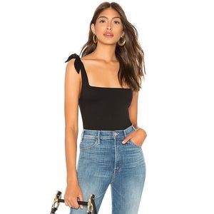 NWOT Free People Black Bodysuit
